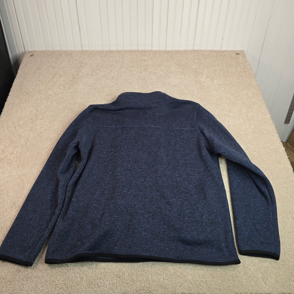 Eddie Bauer Mens XL 1/4 Zip Sweater Fleece Pullover Blue Marl NWT - Picture 9 of 9